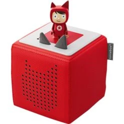 Tonies Toniebox Starterset Rot (Kreativ-Tonie), Lautsprecher